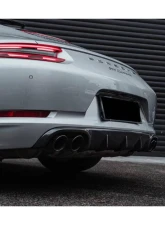 Carbonado CFRP OD Style Quad Rear Lip Porsche 911 991.2 Carrera 2016-2019                                     - CF991.20DII-QURL - Image 3