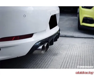 Carbonado CFRP OD Style Quad Rear Lip Porsche 911 991.2 Carrera 2016-2019 - CF991.20DII-QURL