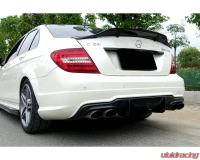 Carbonado FGCF VS Style Rear Lip Mercedes-Benz C-Class 2012-2014 - FGCFCMD-019