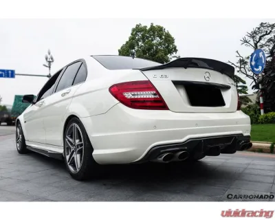 Carbonado FGCF VS Style Rear Lip Mercedes-Benz C-Class 2012-2014 - FGCFCMD-019
