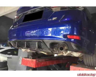 Carbonado FGCF AM Style Rear Lip w/ Exhaust Tips Lexus Lexus GS | GSF 2015-2020 - FGCFGS-OD-AM-RL