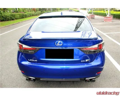 Carbonado FGCF AM Style Rear Lip w/ Exhaust Tips Lexus Lexus GS | GSF 2015-2020 - FGCFGS-OD-AM-RL