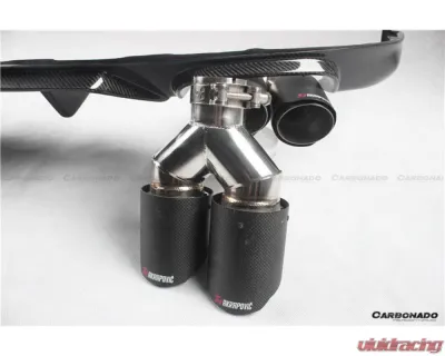 Carbonado FGCF AM Style Rear Lip w/ Exhaust Tips Lexus Lexus GS | GSF 2015-2020 - FGCFGS-OD-AM-RL