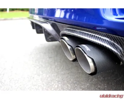 Carbonado FGCF AM Style Rear Lip w/ Exhaust Tips Lexus Lexus GS | GSF 2015-2020 - FGCFGS-OD-AM-RL