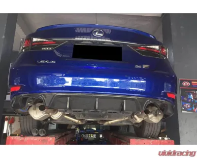 Carbonado FGCF AM Style Rear Lip w/ Exhaust Tips Lexus Lexus GS | GSF 2015-2020 - FGCFGS-OD-AM-RL