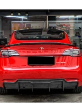 Carbonado CFRP VRS Style Rear Lip Diffuser Tesla Model 3 2017-2023                                     - CFModel3-OD-VRS-RL - Image 11
