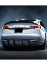 Carbonado CFRP VRS Style Rear Lip Diffuser Tesla Model 3 2017-2023                                     - CFModel3-OD-VRS-RL - Image 13
