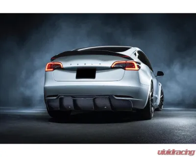 Carbonado CFRP VRS Style Rear Lip Diffuser Tesla Model 3 2017-2023 - CFModel3-OD-VRS-RL