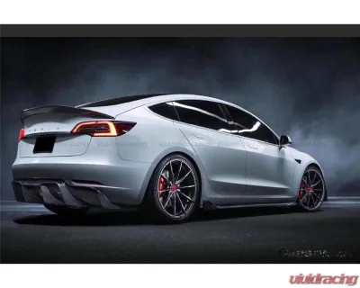 Carbonado CFRP VRS Style Rear Lip Diffuser Tesla Model 3 2017-2023 - CFModel3-OD-VRS-RL