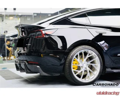 Carbonado CFRP VRS Style Rear Lip Diffuser Tesla Model 3 2017-2023 - CFModel3-OD-VRS-RL