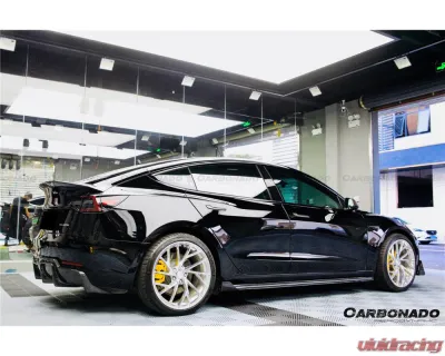 Carbonado CFRP VRS Style Rear Lip Diffuser Tesla Model 3 2017-2023 - CFModel3-OD-VRS-RL