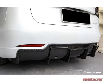 Carbonado CFRP VRS Style Rear Lip Diffuser Tesla Model 3 2017-2023 - CFModel3-OD-VRS-RL