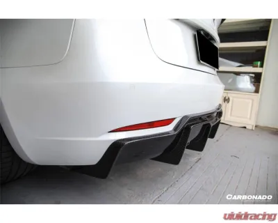 Carbonado CFRP VRS Style Rear Lip Diffuser Tesla Model 3 2017-2023 - CFModel3-OD-VRS-RL