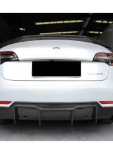 Carbonado CFRP VRS Style Rear Lip Diffuser Tesla Model 3 2017-2023                                     - CFModel3-OD-VRS-RL - Image 7