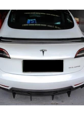Carbonado CFRP VRS Style Rear Lip Diffuser Tesla Model 3 2017-2023                                     - CFModel3-OD-VRS-RL - Image 9