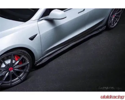 Carbonado CFRP VRS Style Side Skirts Tesla Model 3 2017-2023 - CFModel3-OD-VRS-SS