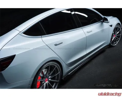 Carbonado CFRP VRS Style Side Skirts Tesla Model 3 2017-2023 - CFModel3-OD-VRS-SS