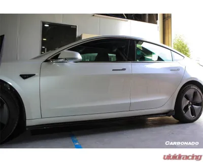 Carbonado CFRP VRS Style Side Skirts Tesla Model 3 2017-2023 - CFModel3-OD-VRS-SS