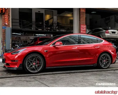 Carbonado CFRP VRS Style Side Skirts Tesla Model 3 2017-2023 - CFModel3-OD-VRS-SS