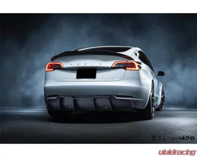 Carbonado CFRP VRS Style Trunk Spoiler for Tesla Model 3 2017-2023, Brand New - CFModel3-OD-VRS-TS