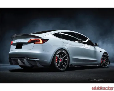 Carbonado CFRP VRS Style Trunk Spoiler for Tesla Model 3 2017-2023, Brand New - CFModel3-OD-VRS-TS