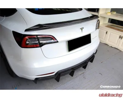 Carbonado CFRP VRS Style Trunk Spoiler for Tesla Model 3 2017-2023, Brand New - CFModel3-OD-VRS-TS