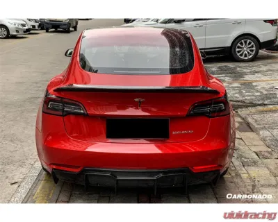 Carbonado CFRP VRS Style Trunk Spoiler for Tesla Model 3 2017-2023, Brand New - CFModel3-OD-VRS-TS