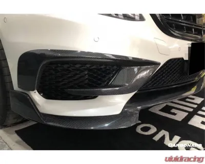 Carbonado Carbon Fiber BRS Style Front Lip for 2014-2017 Mercedes-Benz S63 AMG W222.1 - CFOD-W222.1BRS-FL