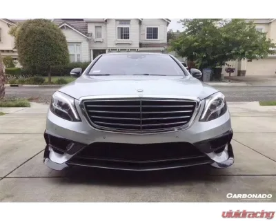 Carbonado Carbon Fiber BRS Style Front Lip for 2014-2017 Mercedes-Benz S63 AMG W222.1 - CFOD-W222.1BRS-FL