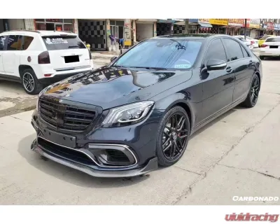 Mercedes-Benz W222.2 S63 AMG 2018-2020 Carbonado CFRP BRS Style Front Lip - CFOD-W222BRS-FL