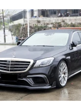 Mercedes-Benz W222.2 S63 AMG 2018-2020 Carbonado CFRP BRS Style Front Lip                                     - CFOD-W222BRS-FL - Image 15