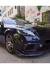 Mercedes-Benz W222.2 S63 AMG 2018-2020 Carbonado CFRP BRS Style Front Lip                                     - CFOD-W222BRS-FL - Image 17