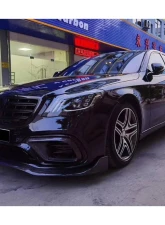 Mercedes-Benz W222.2 S63 AMG 2018-2020 Carbonado CFRP BRS Style Front Lip                                     - CFOD-W222BRS-FL - Image 18