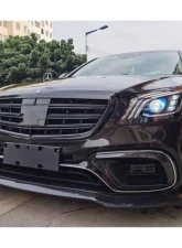 Mercedes-Benz W222.2 S63 AMG 2018-2020 Carbonado CFRP BRS Style Front Lip                                     - CFOD-W222BRS-FL - Image 10