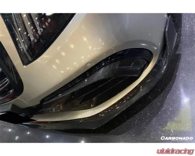 Mercedes-Benz S63 AMG 2017-2020 CFRP MSY Style Carbon Fiber Front Lip W222.2 Sedan - CFOD-W222MSY-FL