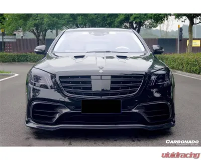 Mercedes-Benz S63 AMG 2017-2020 CFRP MSY Style Carbon Fiber Front Lip W222.2 Sedan - CFOD-W222MSY-FL
