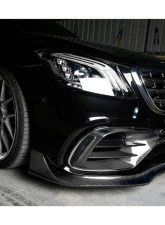 Mercedes-Benz S63 AMG 2017-2020 CFRP MSY Style Carbon Fiber Front Lip W222.2 Sedan                                     - CFOD-W222MSY-FL - Image 8
