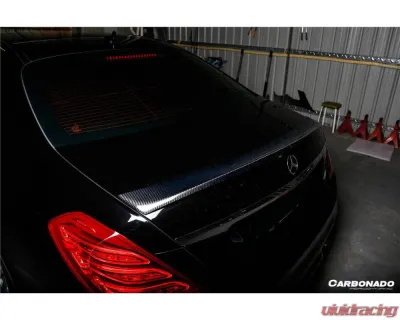 Mercedes-Benz S63 AMG 2014-2020 Carbonado CFRP MSY Style Trunk Spoiler W222 - CFOD-W222MSY-TS