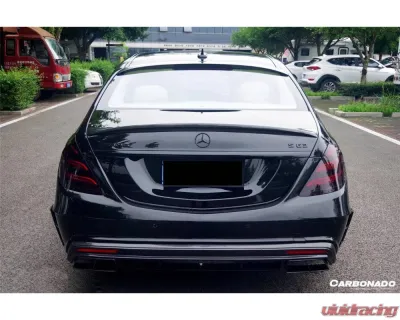 Mercedes-Benz S63 AMG 2014-2020 Carbonado CFRP MSY Style Trunk Spoiler W222 - CFOD-W222MSY-TS