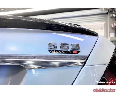 Mercedes-Benz S63 AMG 2014-2020 Carbonado CFRP MSY Style Trunk Spoiler W222 - CFOD-W222MSY-TS