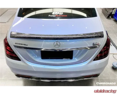 Mercedes-Benz S63 AMG 2014-2020 Carbonado CFRP MSY Style Trunk Spoiler W222 - CFOD-W222MSY-TS