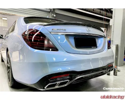Mercedes-Benz S63 AMG 2014-2020 Carbonado CFRP MSY Style Trunk Spoiler W222 - CFOD-W222MSY-TS