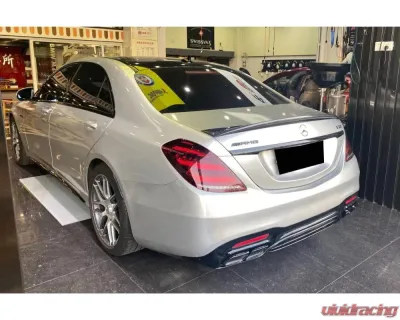 Mercedes-Benz S63 AMG 2014-2020 Carbonado CFRP MSY Style Trunk Spoiler W222 - CFOD-W222MSY-TS