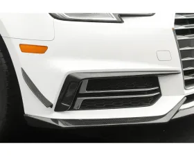 Carbonado CFRP MD Style Front Canards Audi B9 A4 Sport | S4 2017-2018