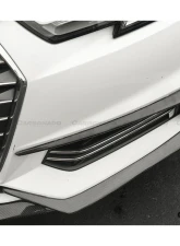 Carbonado CFRP MD Style Front Canards Audi B9 A4 Sport | S4 2017-2018                                     - CFS4-OD-MD-CAD - Image 2