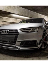 Carbonado CFRP MD Style Front Canards Audi B9 A4 Sport | S4 2017-2018                                     - CFS4-OD-MD-CAD - Image 6