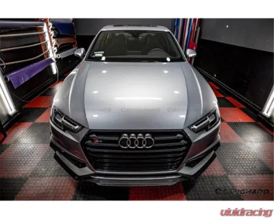Carbonado Carbon Fiber Front Lip for Audi B9 A4 Sport & S4 2017-2018, MD Style - CFS4-OD-MD-FL