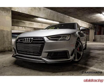 Carbonado Carbon Fiber Front Lip for Audi B9 A4 Sport & S4 2017-2018, MD Style - CFS4-OD-MD-FL