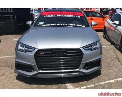 Carbonado Carbon Fiber Front Lip for Audi B9 A4 Sport & S4 2017-2018, MD Style - CFS4-OD-MD-FL