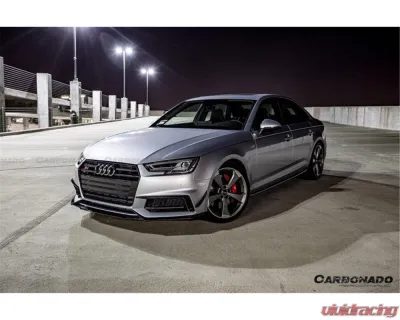 Carbonado Carbon Fiber Front Lip for Audi B9 A4 Sport & S4 2017-2018, MD Style - CFS4-OD-MD-FL